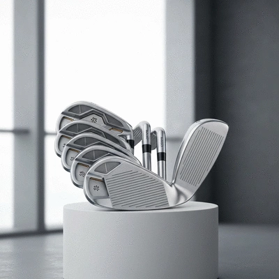 Golfer reviewing a scorecard and notes after a round, reflecting on performance